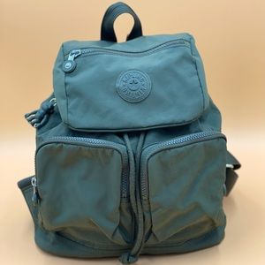 Kipling Jungle Green Adventure Drawstring Backpack